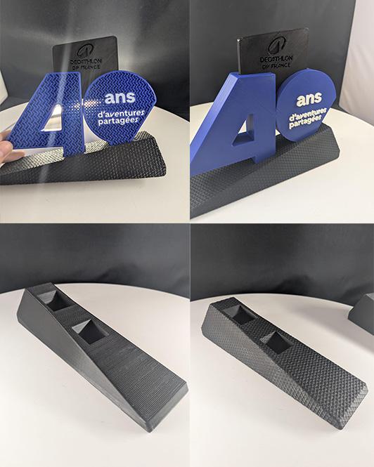 Tests de remplissage et textures de socle pour trophée impression 3D