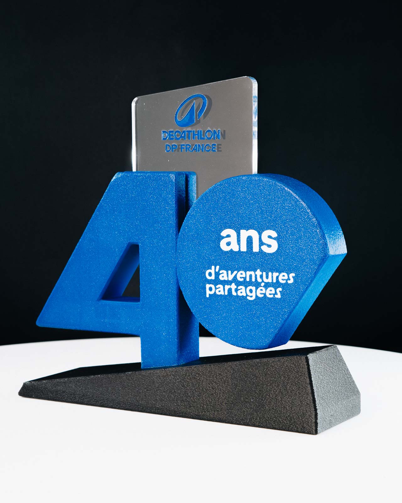 Trophée anniversaire Decathlon DP France imprimé en 3D