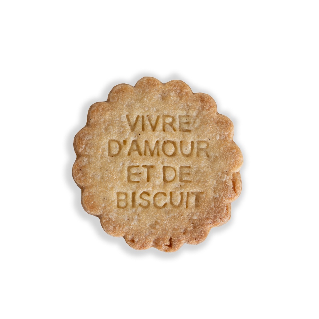 Maison tanyer Tampon "VIVRE D'AMOUR ET DE BISCUIT"