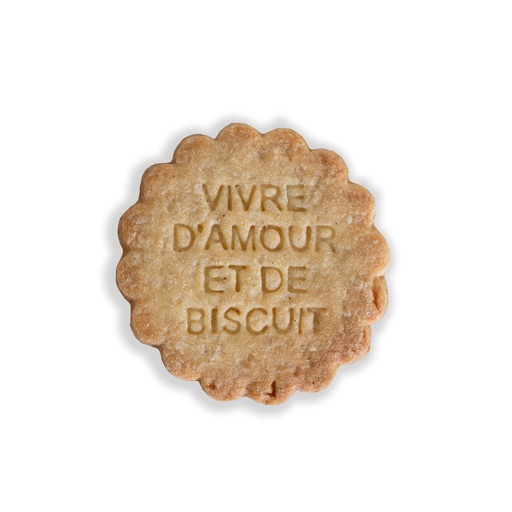 [DKU011657] Maison tanyer Tampon "VIVRE D'AMOUR ET DE BISCUIT"